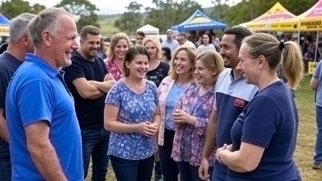 South Burnett community members at local event representing the positive stories and achievements across the Queensland region in 2024-2025